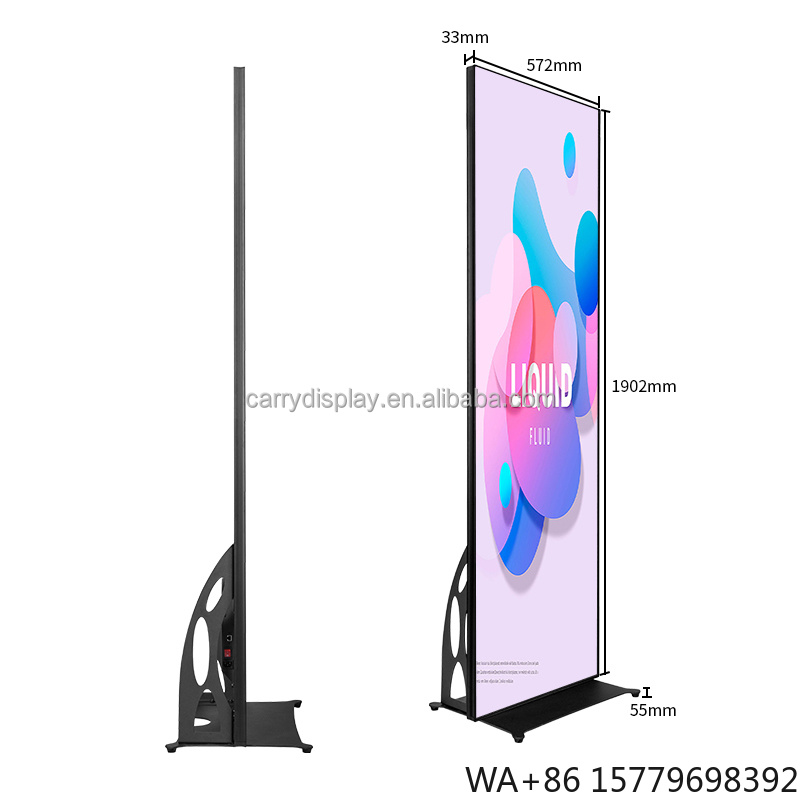 Smart Home Decor - Tekerlekli Akıllı Kiosk Hareketli Reklam Panosu,