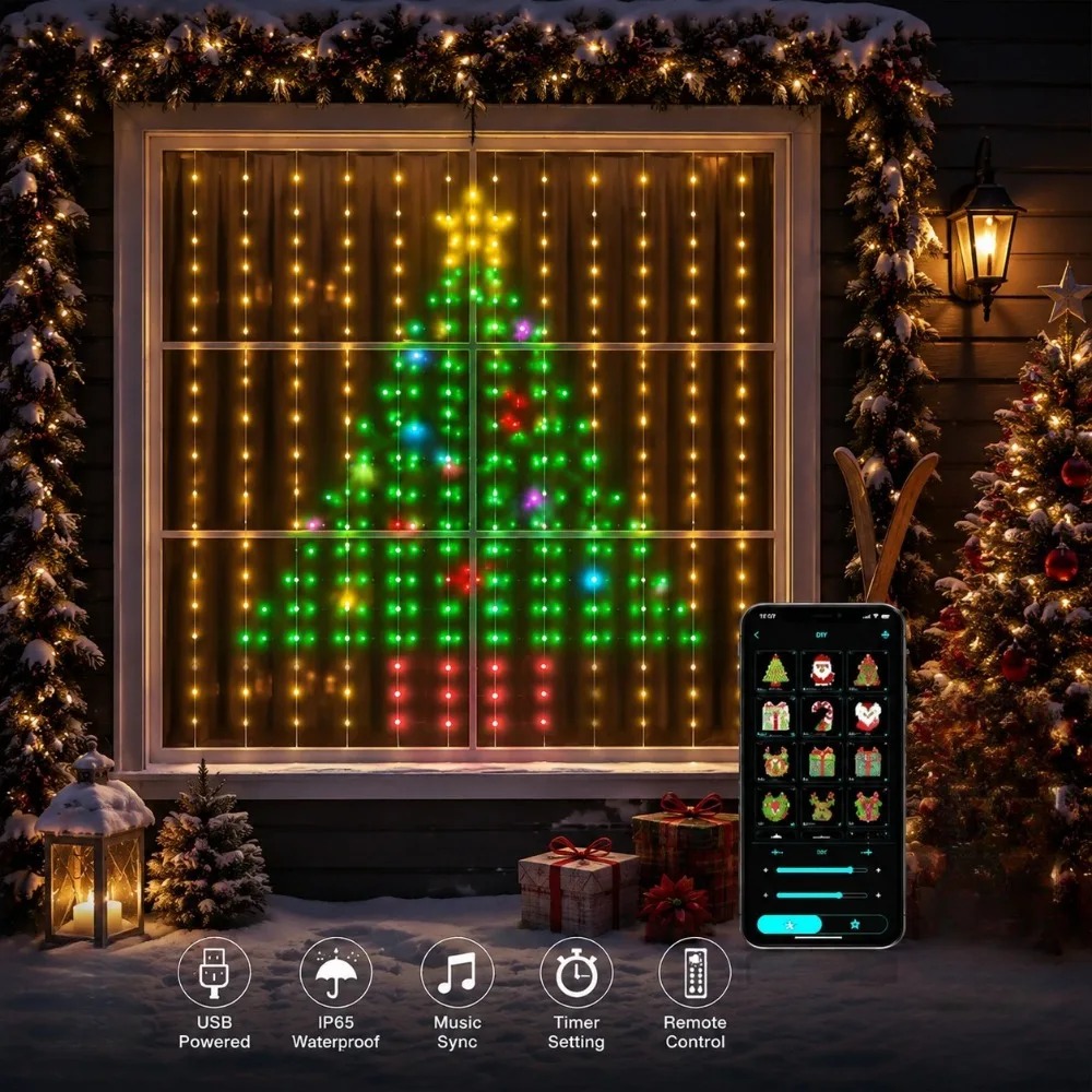 LED Piksel Perde Işıkları, Blu - Smart Home Decor incelemesi ve fiyatı