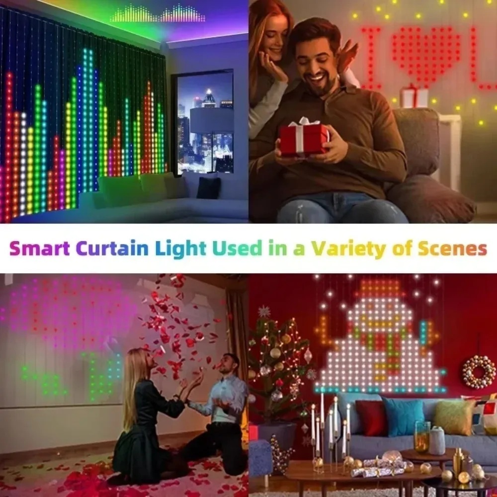 LED Piksel Perde Işıkları, Blu - Smart Home Decor incelemesi ve fiyatı