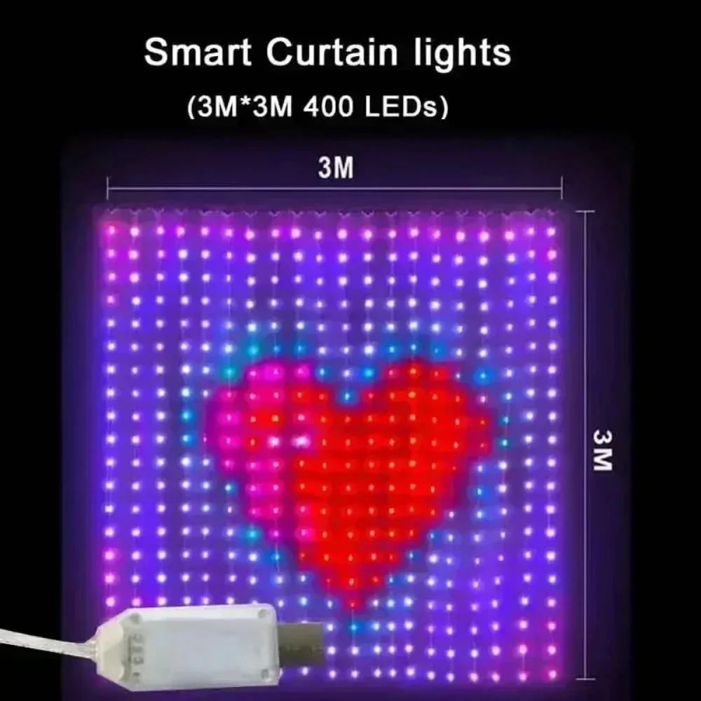 LED Piksel Perde Işıkları, Blu - Smart Home Decor incelemesi ve fiyatı