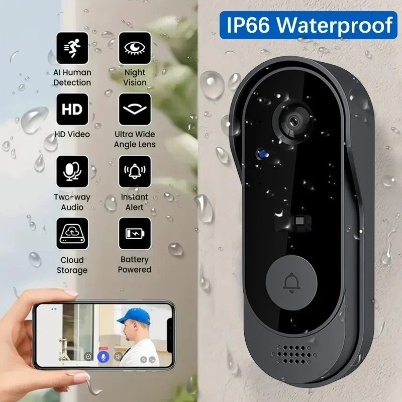 Video HD Kablosuz Su Geçirmez  - Smart Home Video Doorbell incelemesi ve fiyatı