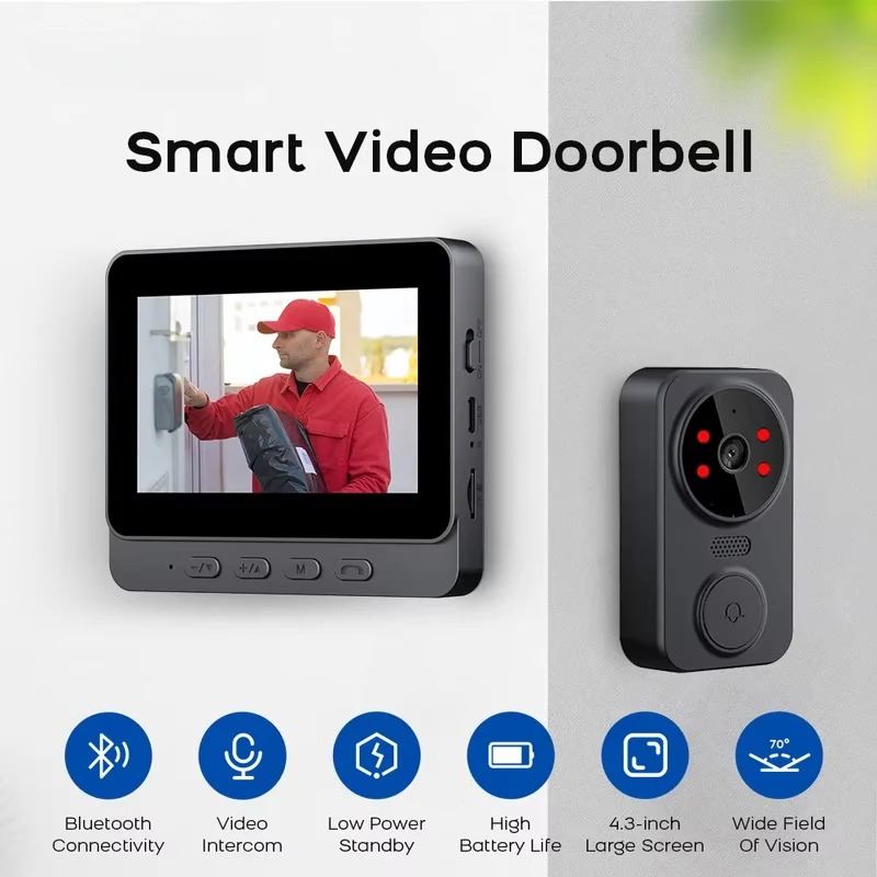 M8 Akıllı Görsel Kapı Zili WiF - Smart Home Video Doorbell incelemesi ve fiyatı