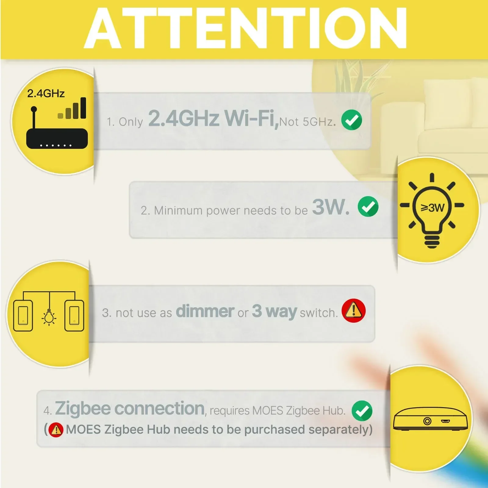 MOES Tuya ZigBee ABD Akıllı Iş - Smart Home Ikea incelemesi ve fiyatı